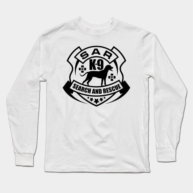 K-9 Search and Rescue Long Sleeve T-Shirt by Nartissima